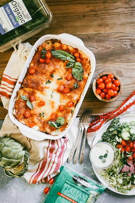 Check spelling or type a new query. Spinach and Artichoke Lasagna with Taylor Farms - College ...