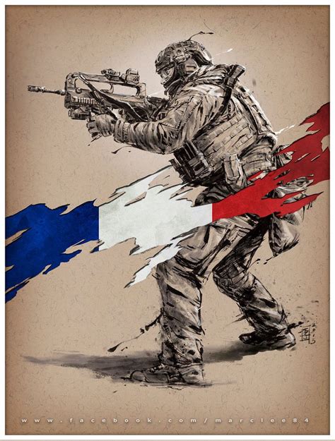 Vive La France Military Drawings Military Artwork Military Art