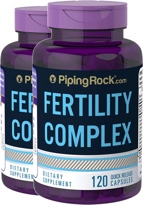 Fertility Complex 120 Capsules X 2 Bottles Pipingrock Health Products