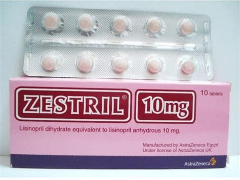 اقراص زيستريل لعلاج الضغط المرتفع وفشل عضلة القلب Zestril روشتة