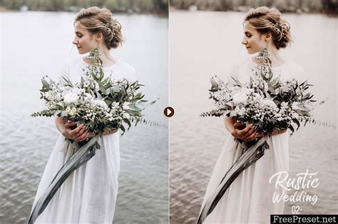 We just launched our second pack of custom color presets for wedding filmmakers! Rustic Wedding Presets for Lightroom & Photoshop