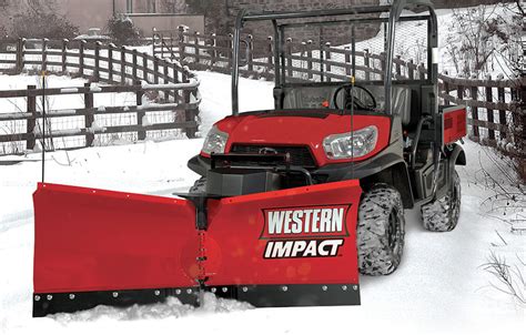 Western Impact Utv Snow Plow Dejana Truck And Utility Equipment