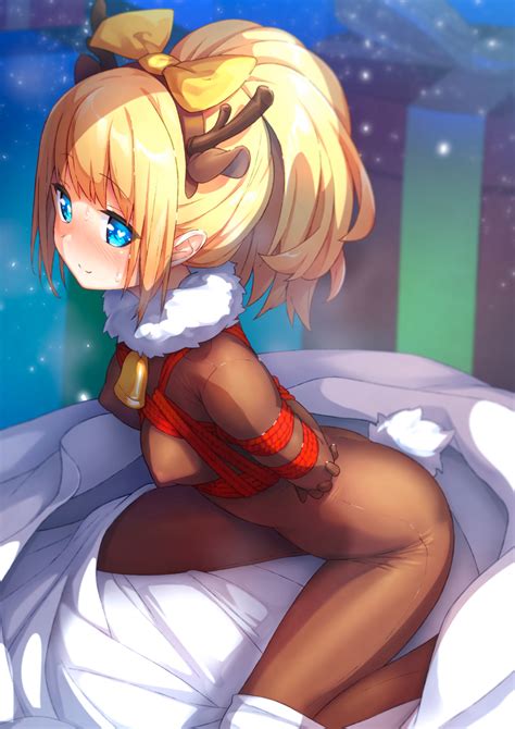 Purinpu Original Highres 1girl Animal Ears Arms Behind Back Bdsm