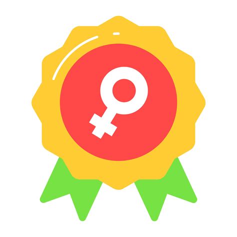 Badge With Female Symbol Vector Design Of Feminism Badge 20541489
