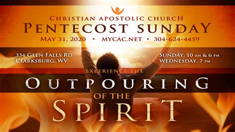 Its Pentecost Sunday Christian Apostolic Church Upci