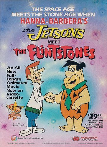 hanna barbera home video jetsons meet the flintstones ad 1987 old cartoon shows cartoon crazy