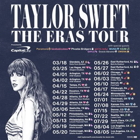 Taylor Swift Eras Tour Poster Template gambar png