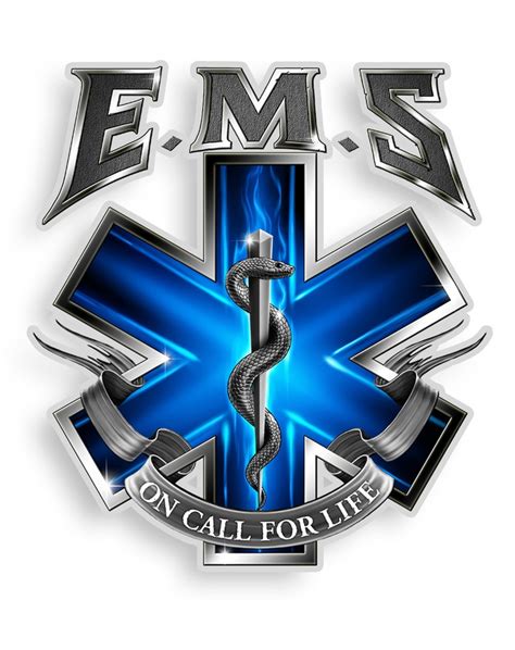 On Call For Life Ems Tattoos Reflective Decals Ems Logo