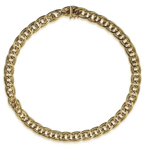 18ct Italian Gold Double Curb Link Chain 400mm Necklacechain