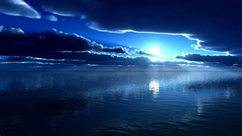 Moon River Nature Reflection Clouds Sky Lights Coolwallpapersme
