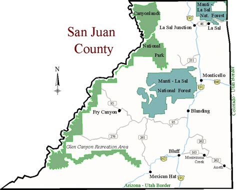 San Juan County Utah Digital Zip Code Map Gambaran