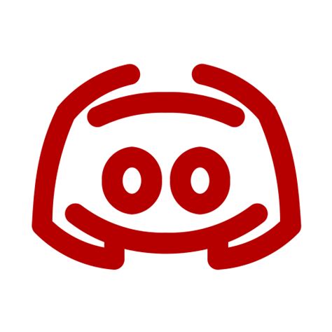 Logotipo De Discord Icono Png Rojo