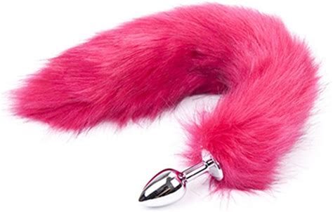 Amazon Com Colors Long Butt Plug Fox Tail Metal Anal Plug Sex Toys For Woman Adult Sex