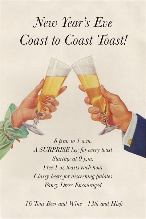 Tons Hosts New Year S Eve Coast To Coast Toast