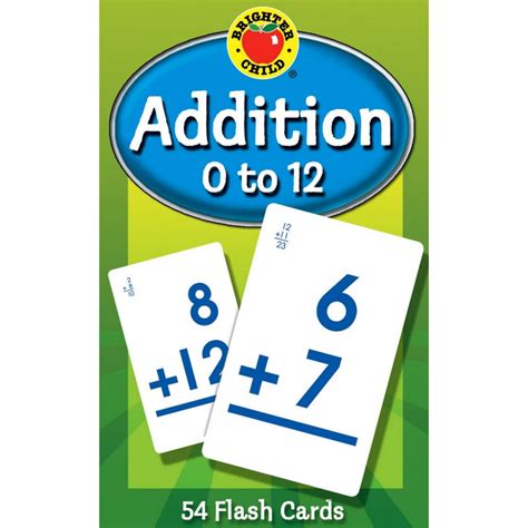 Math Flash Cards Addition 0 To 12 0769677118 Edm11145