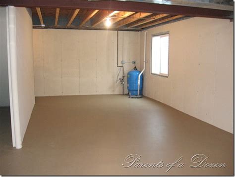 While this isn't a bad thing, it does hold your basement back from its fullest block exterior walls: Parents of a Dozen: Painting an Unfinished Basement