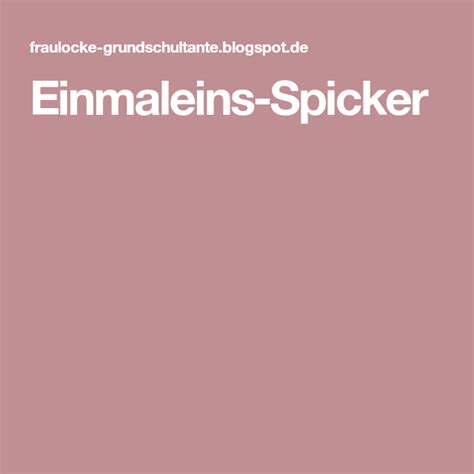1x1 tabelle bunt zahlenzauber ~ suchergebnis auf amazon.de für: Einmaleins-Spicker | Spicker, Einmaleins, Frau locke