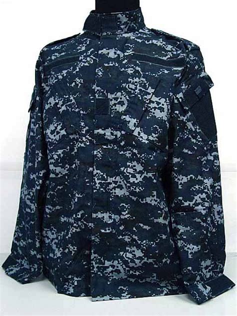 Usmc Digital Navy Blue Camo Bdu Military Clothing Unifrom Set Including
