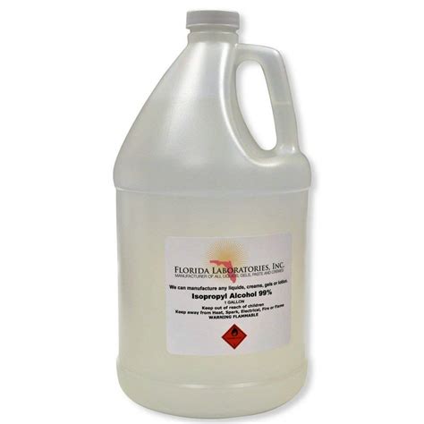 Isopropyl Alcohol 99 Pure 1 Gallon Bottle Anhydrous