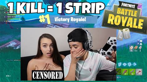 1 KILL REMOVE 1 CLOTHING PIECE WITH GIRLFRIEND FORTNITE YouTube