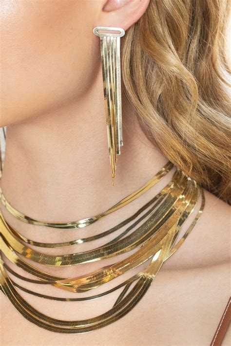 14K Herringbone Drop Earrings 14k Gold Earring Fashion Earrings