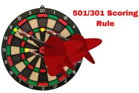 There is a minor difference between 301 and 501. Darts Scoring Rules - How To Score in Darts? - DartBoardsGuide