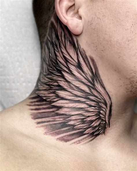 Share More Than 74 Wings Tattoos On Neck Best Vova Edu Vn
