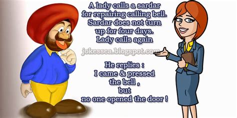 Jokes Sardar And Lady Calling Bell Jokes