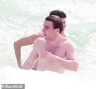 Rocco Ritchie Goes Shirtless As He Performs Headstands On The Beach In Tulum Daily Mail Online