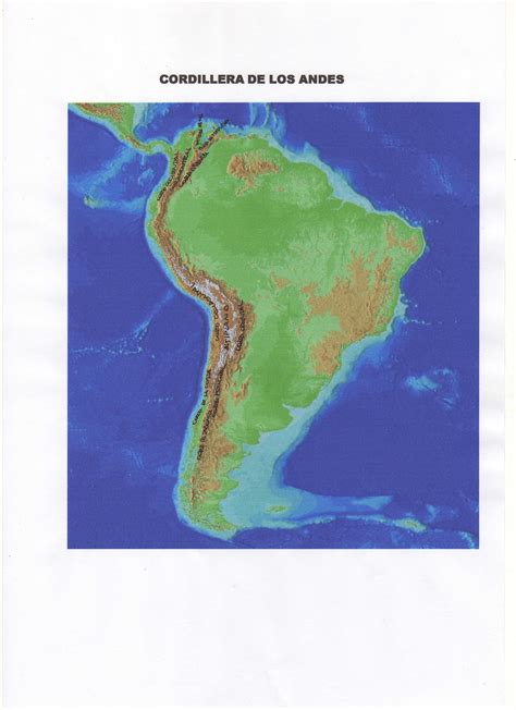 GeografÍa Segundo AÑo San Carlos Cordillera De Los Andes