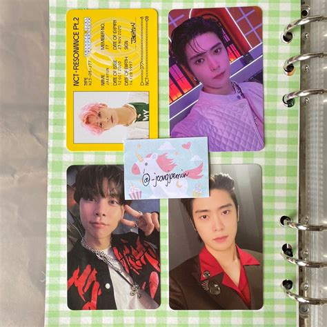 Onhand Nct Jaehyun Johnny Sticker Id Card Classic Jewel Case Photocard Pc Hobbies Toys