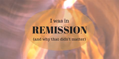 Remission Meaning