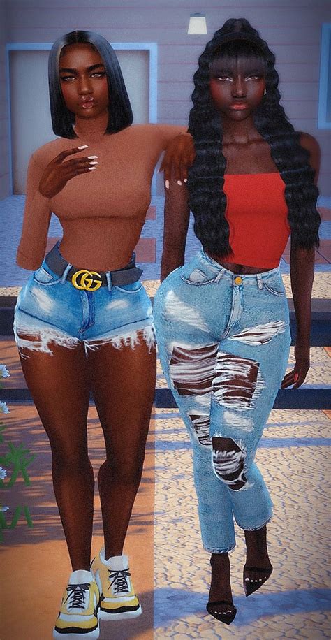 New cc up on the sims resource. KieGross in 2020 | Sims 4 black hair, Black girl cartoon ...