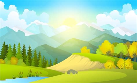 Free Cartoon Scenery Vectors 14000 Images In Ai Eps Format