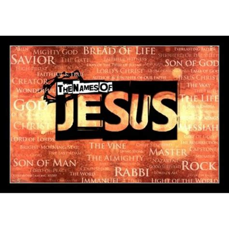 The Names Of Jesus Poster Print