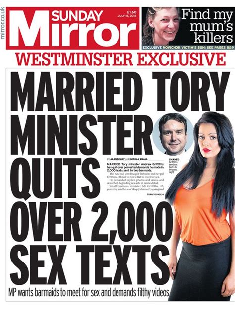 Sex Text Ex Tory Mp Andrew Griffiths Stands Aside To Back Bid By His Wife Mirror Online