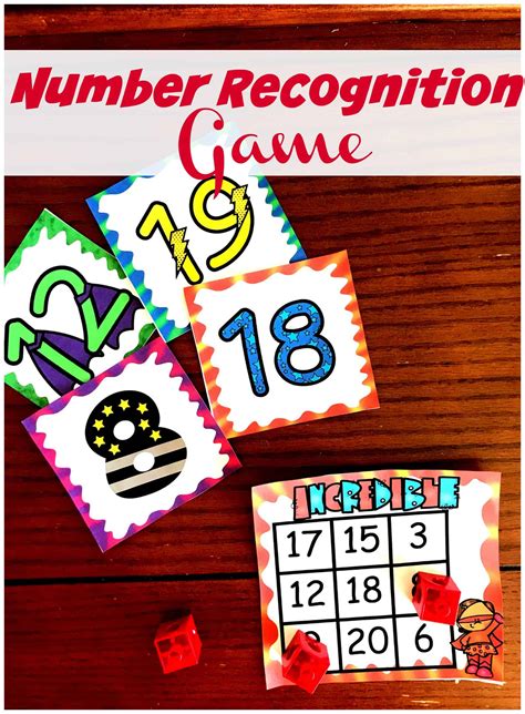Free Number Recognition Game For The Numbers 1 20