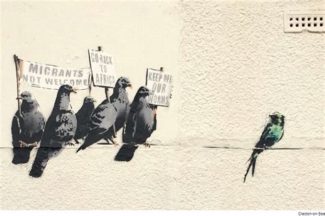 This opens in a new window. 'Racistisch' werk van Banksy verwijderd - De Standaard