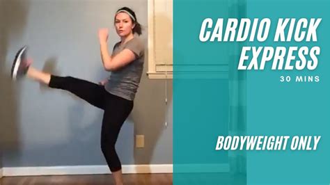 cardio kickboxing express 30 mins youtube