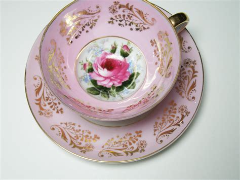 Vintage Pink Royal Sealy China Tea Cup And Saucer Pink Roses