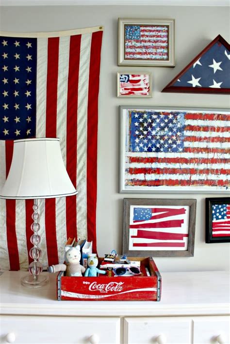 A Little Progress On Little Brothers Room American Flag Gallery Wall