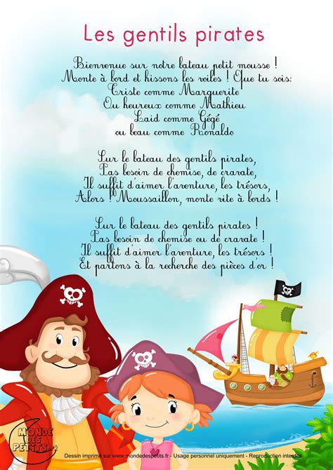 Comptines Chansons Pour Enfants Pirates Maternelle