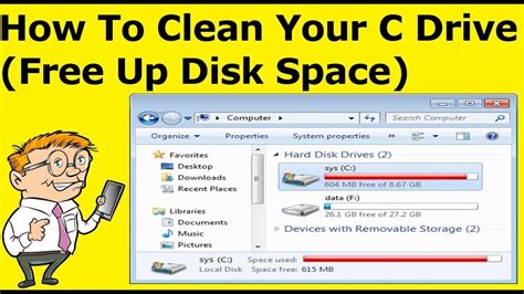 How To Clean And Free Up C Drive Spacestorage In Windows 10 Youtube