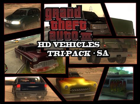 Gta Sa Hd Vehicle Pack For San Andreas