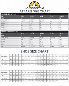 Product Support Supportive La Sportiva Size Chart