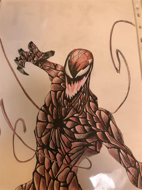 Made A Drawing Of Carnage R Marvel