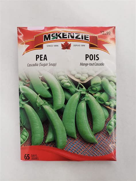 Mckenzie Seed Pea Cascadia Sugar Snap Winnipeg Greenhouses And