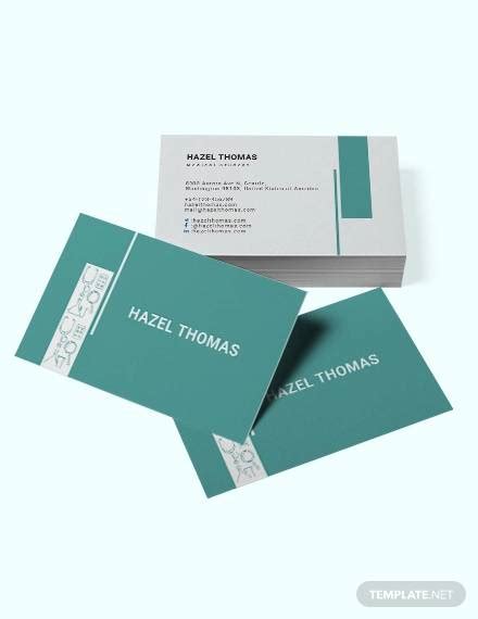 Contact information should be the main focus on college students' business cards and should include: FREE 26+ Awesome Doctors Business Card Templates in AI ...