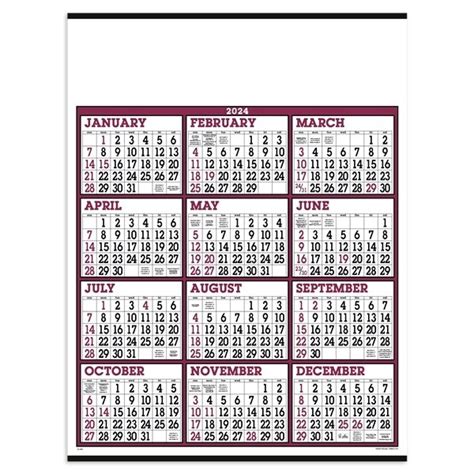 Promotional Big Numbers Span A Year Triumph® Calendars