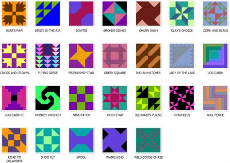 Quilt Block Patterns Use These To Design Cm Grid Paper Squares And